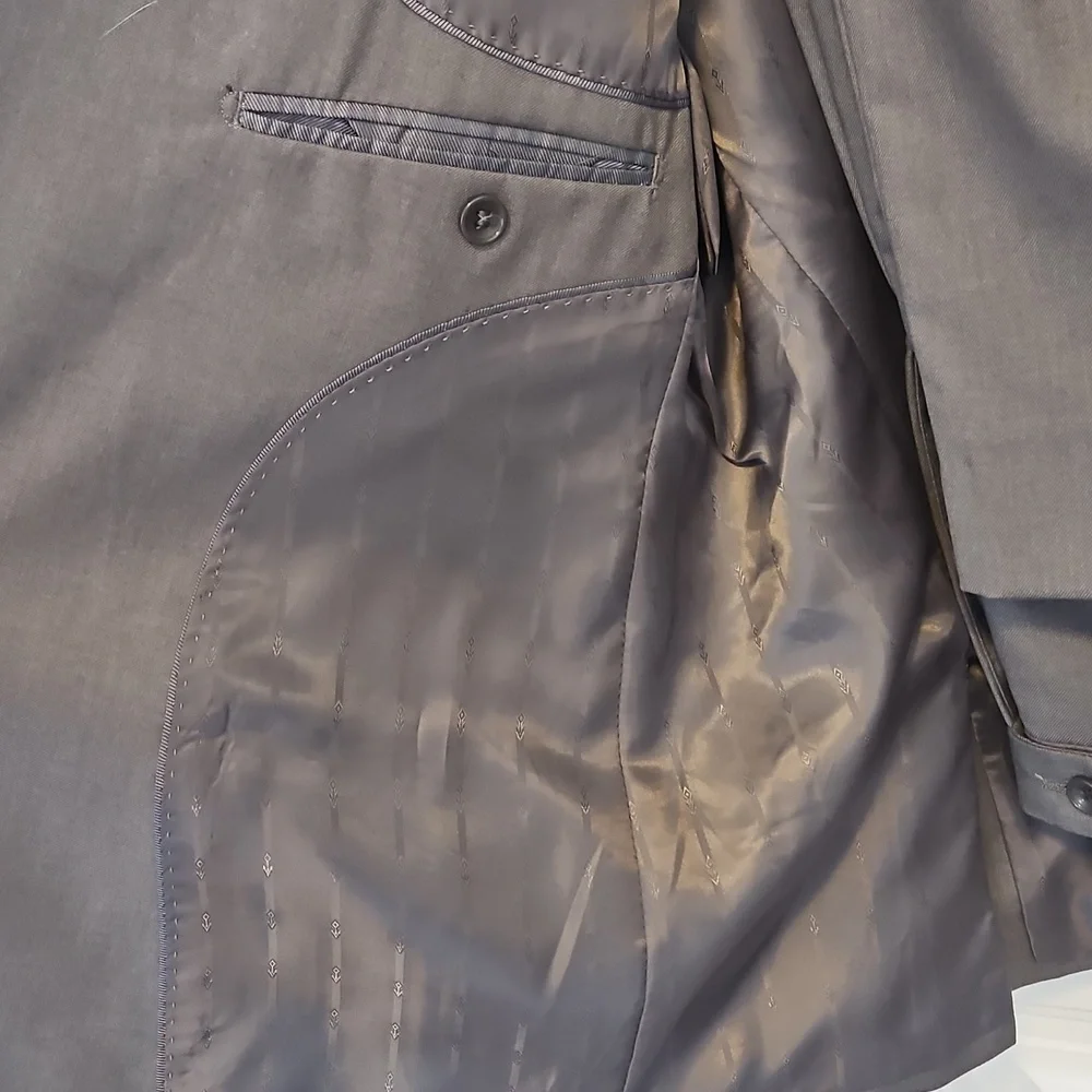 Men's Gray Slim Fit Suit And Pants